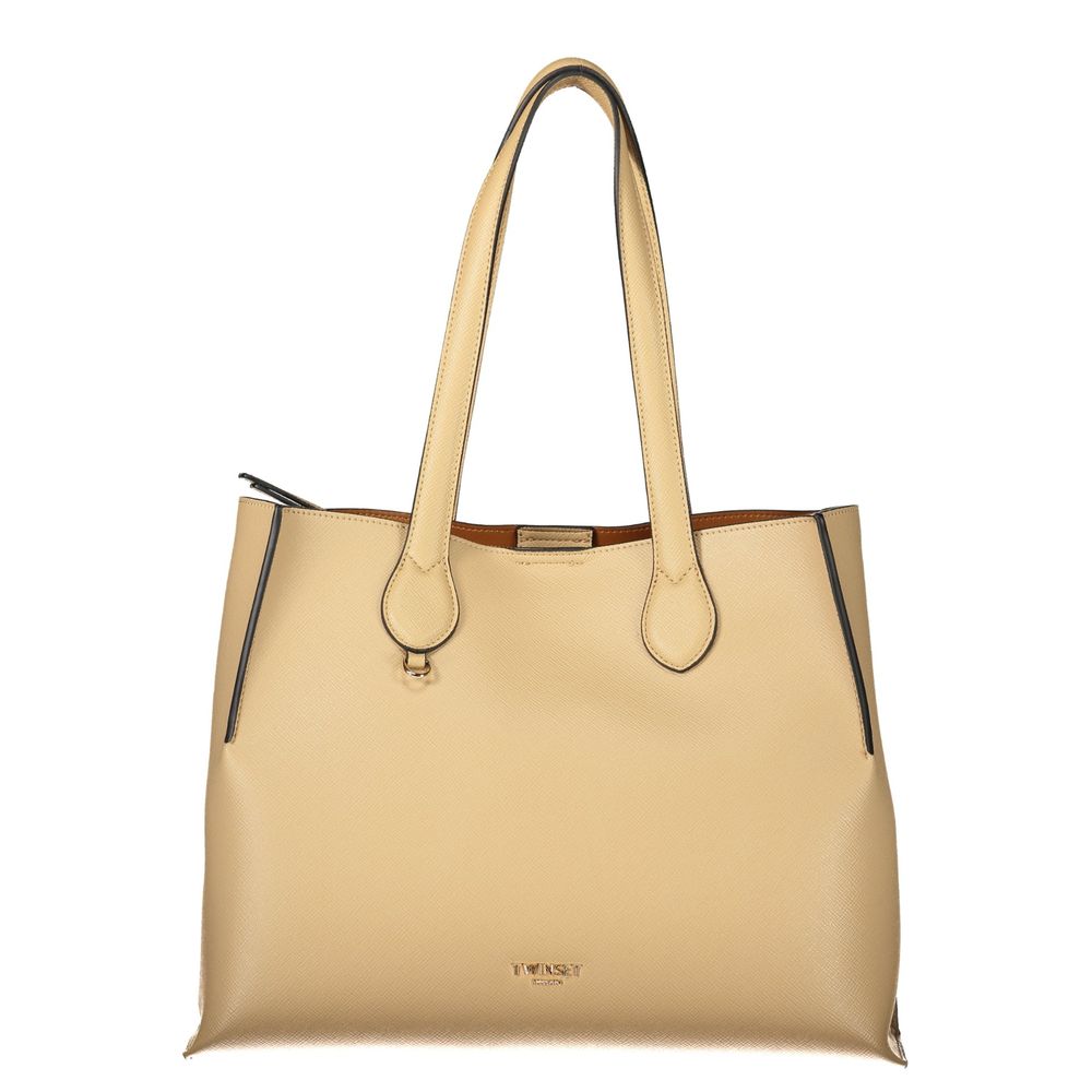 Twinset Beige Polyurethane Women Bag