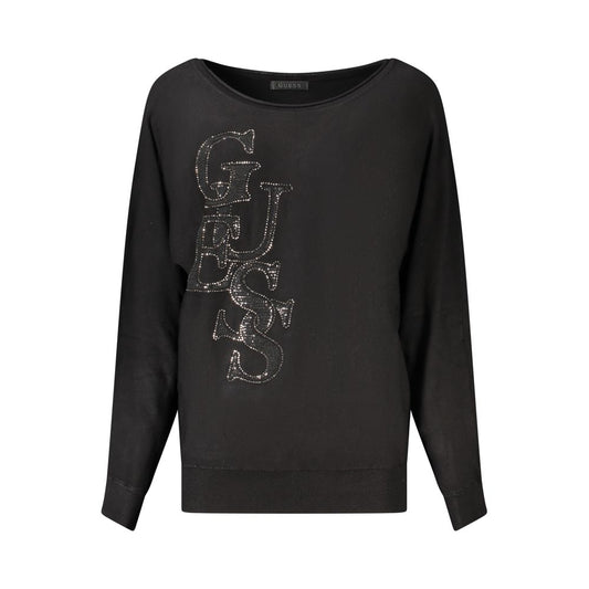 Guess Jeans Black Viscose Women's Sweater
