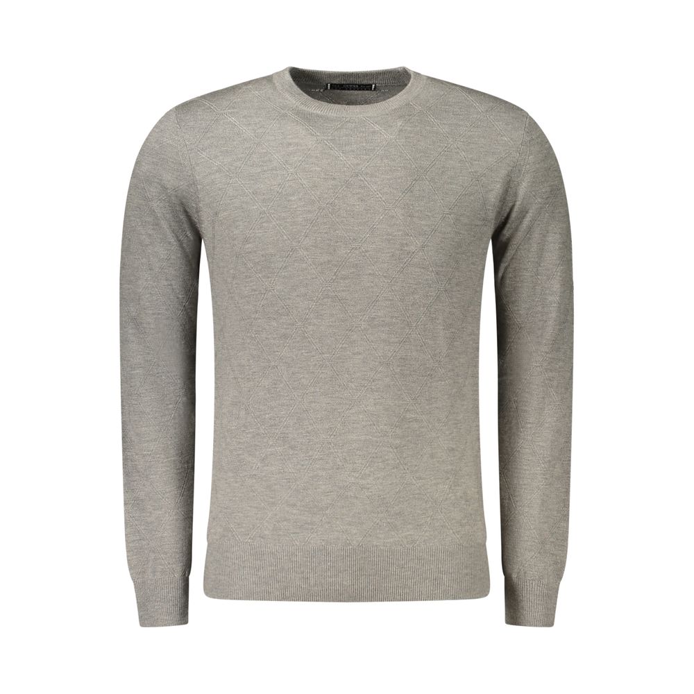 Guess Jeans Gray Polyester Men's Sweater