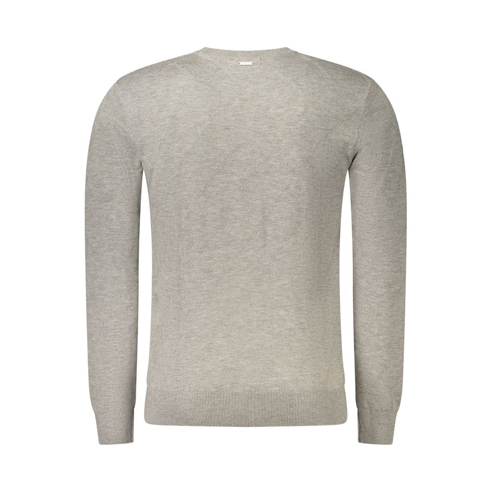 Guess Jeans Gray Polyester Men's Sweater