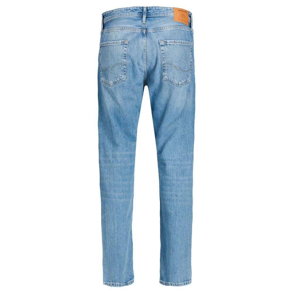 Jack Jones Blue Cotton Relaxed Fit Jeans