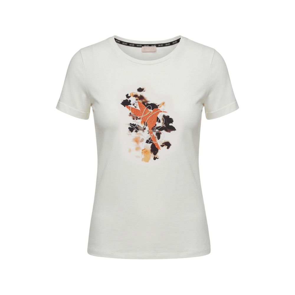Liu Jo Beige Cotton T-Shirt