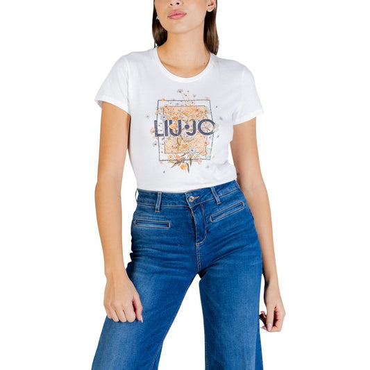 Liu Jo Beige Cotton T-Shirt