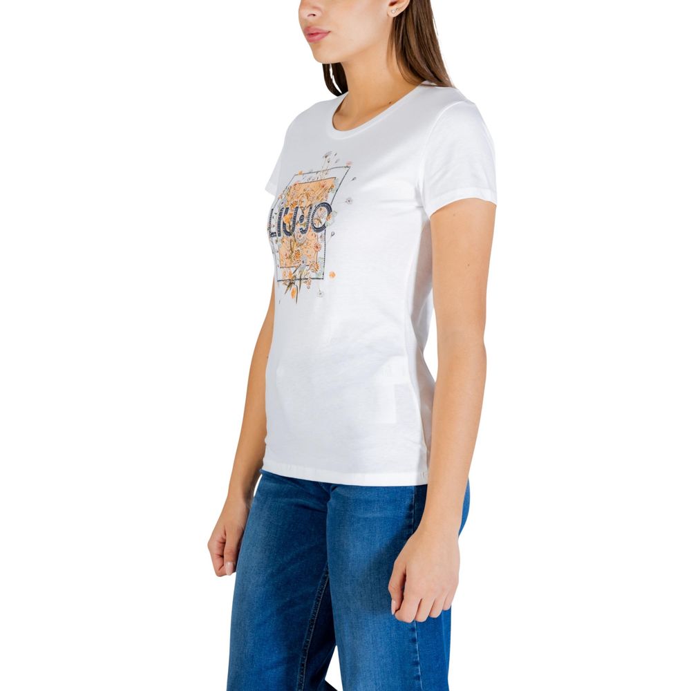 Liu Jo Beige Cotton T-Shirt
