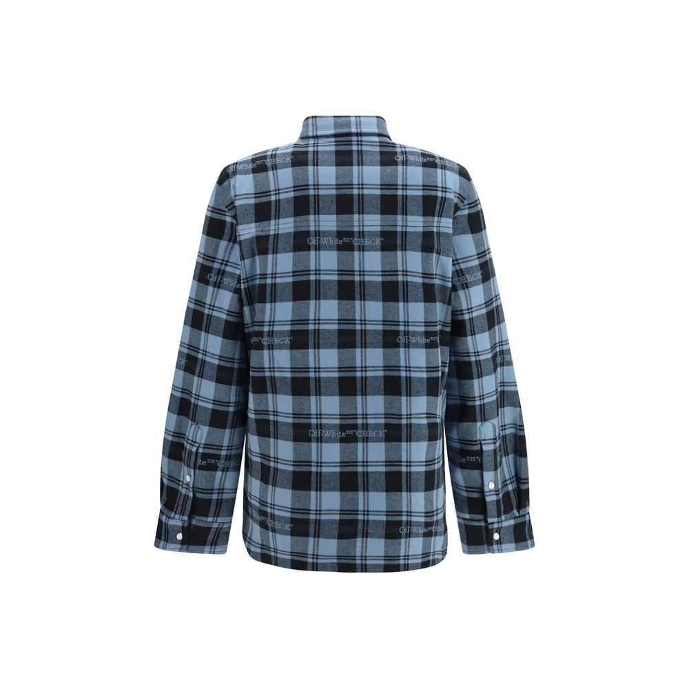 Off-White Blue Cotton Shirt