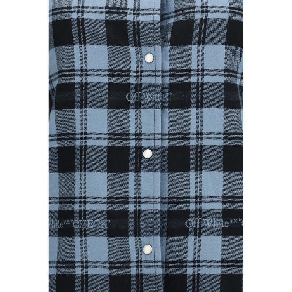 Off-White Blue Cotton Shirt