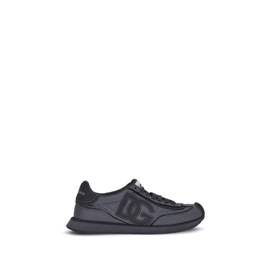 Dolce & Gabbana Black Polyester Athletic Sneakers