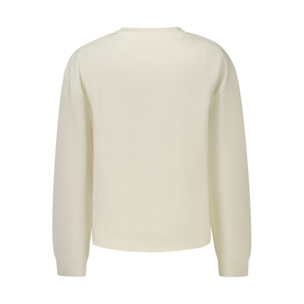 Pepe Jeans White Cotton Blend Women's Sweatshirt