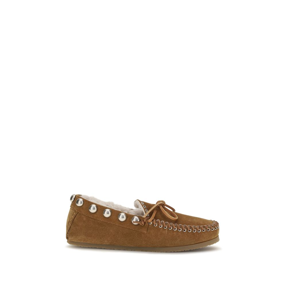 Isabel Marant Brown Calf Leather Bos Taurus Moccassin