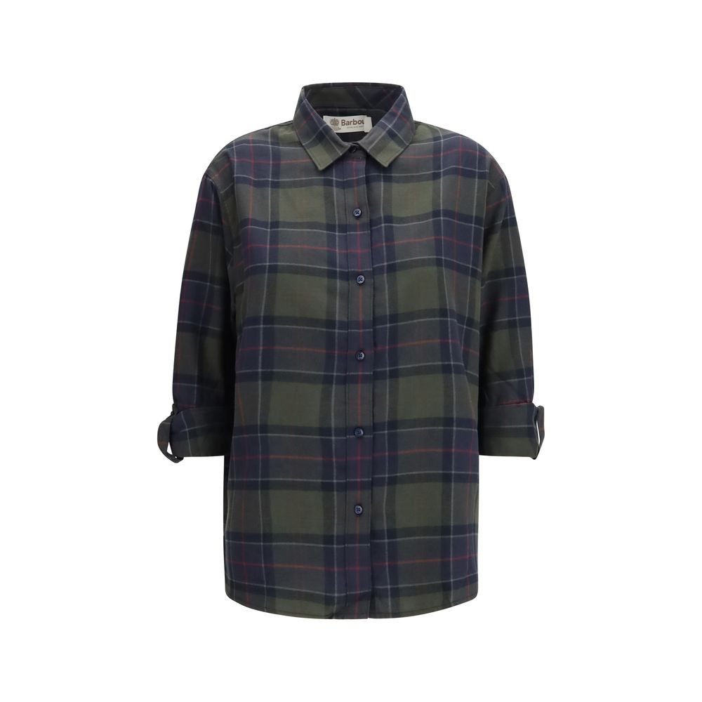 Barbour Brown Cotton Pattern Shirt
