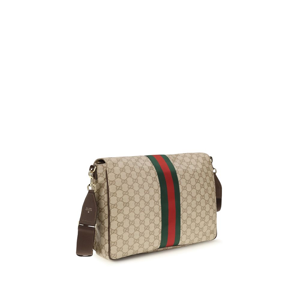 Gucci Beige Cotton Shoulder Bag