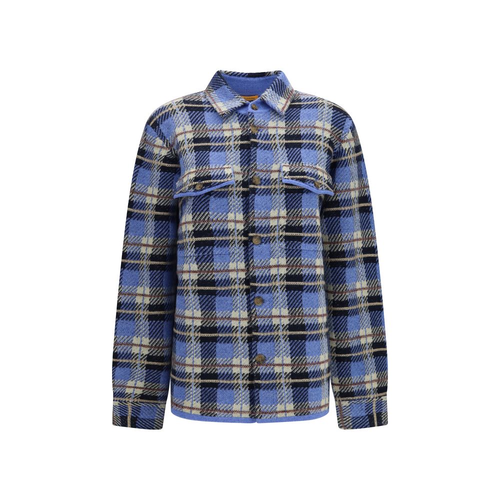 Guest in Residence Blue Cashmere Pattern Shirt
