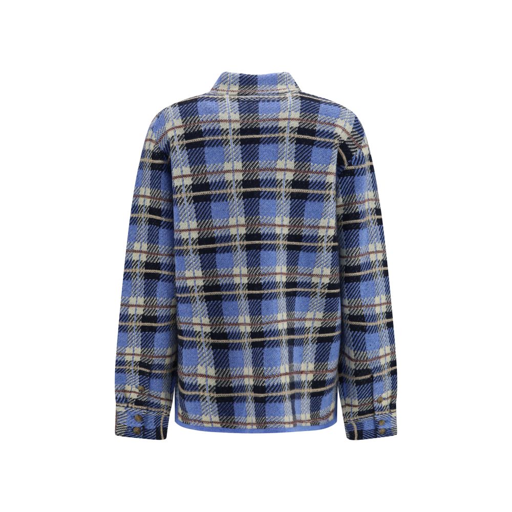 Guest in Residence Blue Cashmere Pattern Shirt