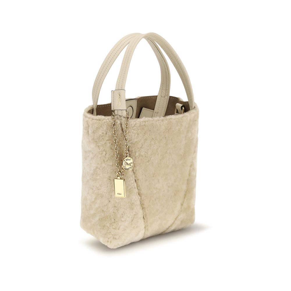 Chloé Beige Calf Leather Bos Taurus Backet Bag