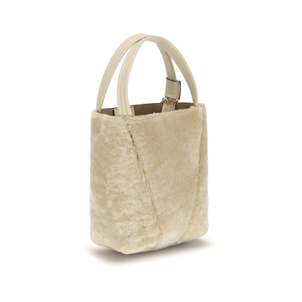 Chloé Beige Calf Leather Bos Taurus Backet Bag