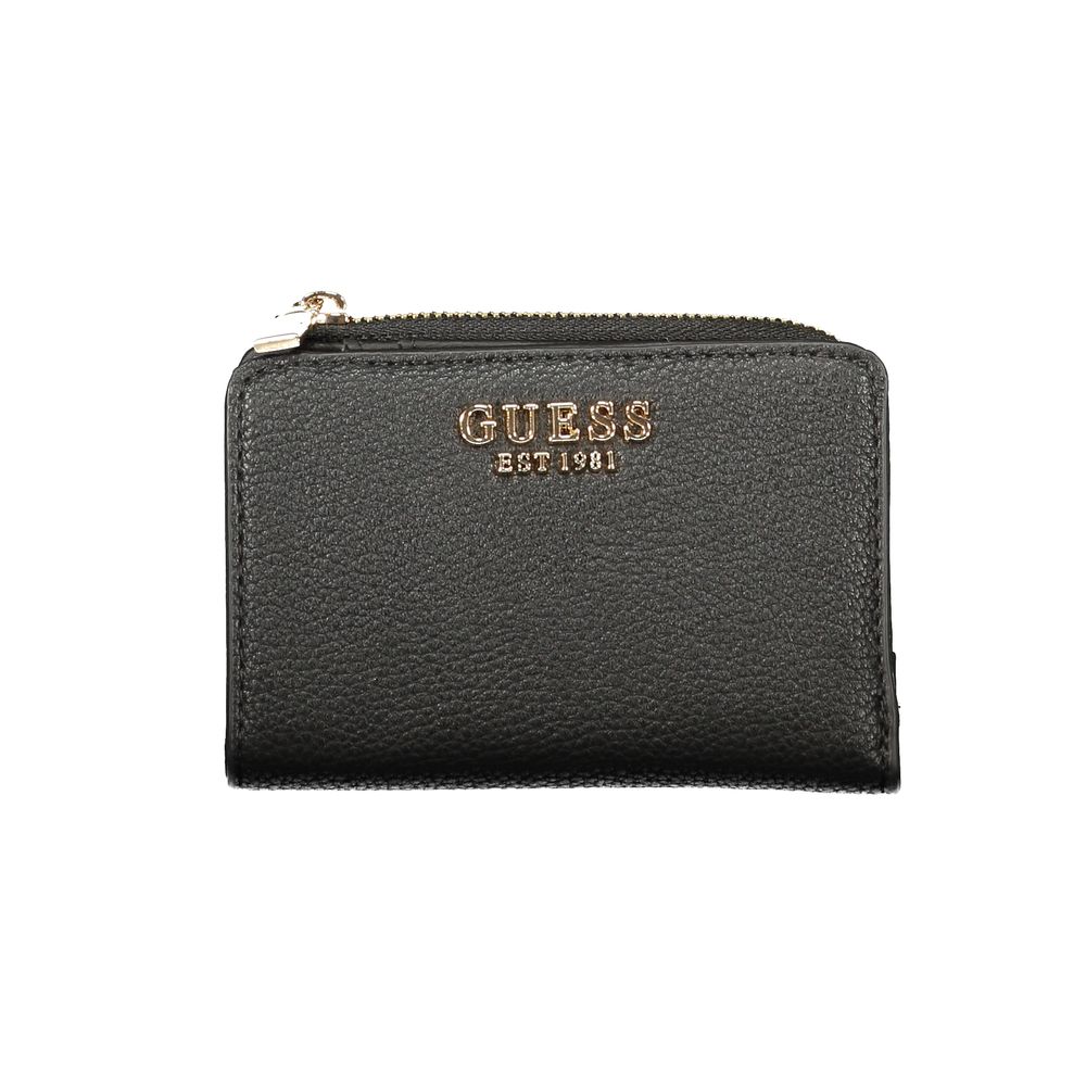 Guess Jeans Black Polyurethane Womens Wallet