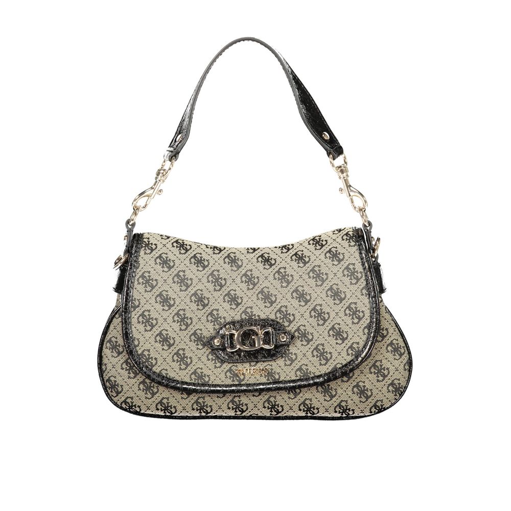 Guess Jeans Nero Polyester Womens Bag With Adjustable And Removable Strap