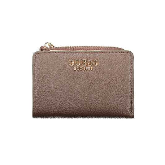 Guess Jeans Brown Leather Woman Wallet