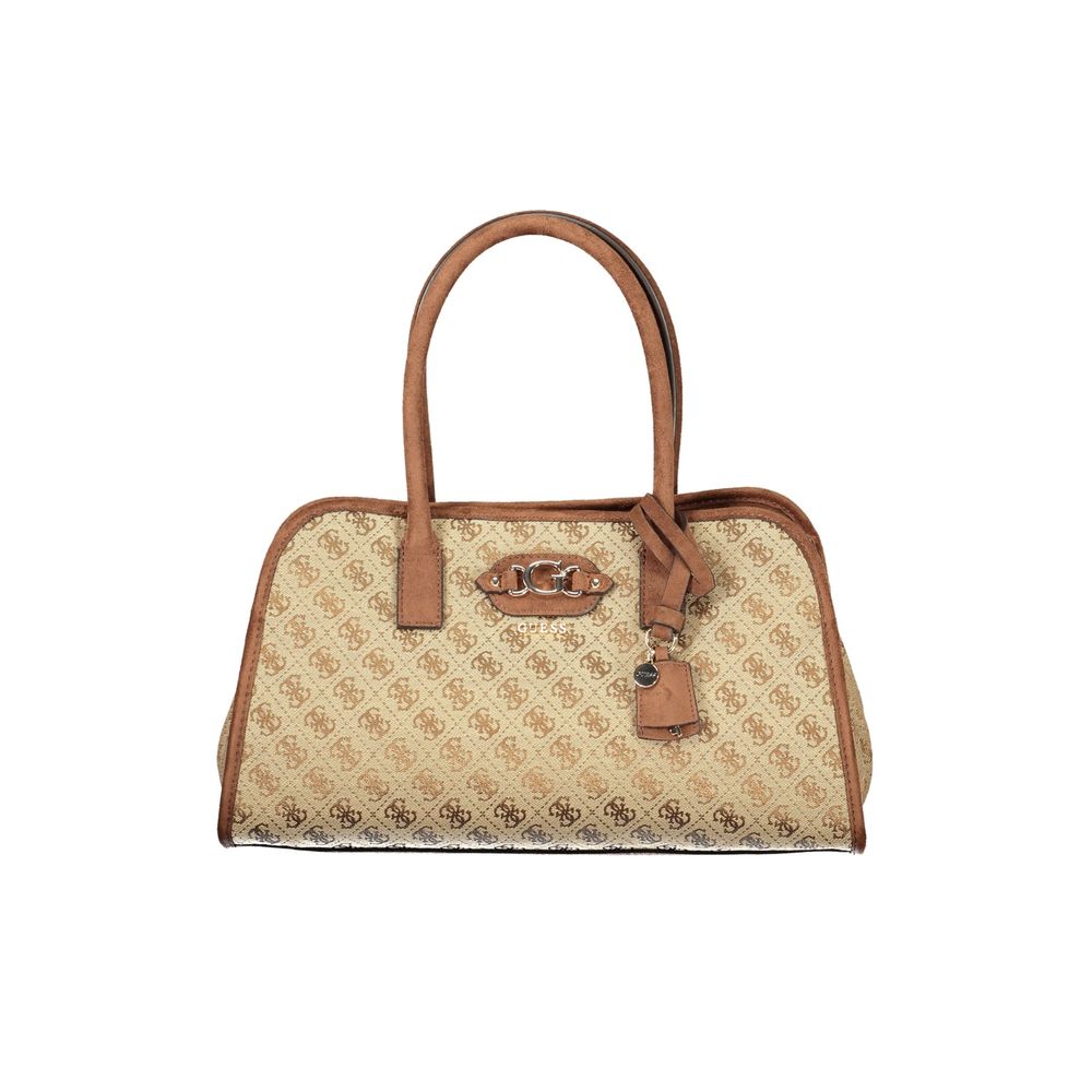 Guess Jeans Beige Fabric Women's Bag