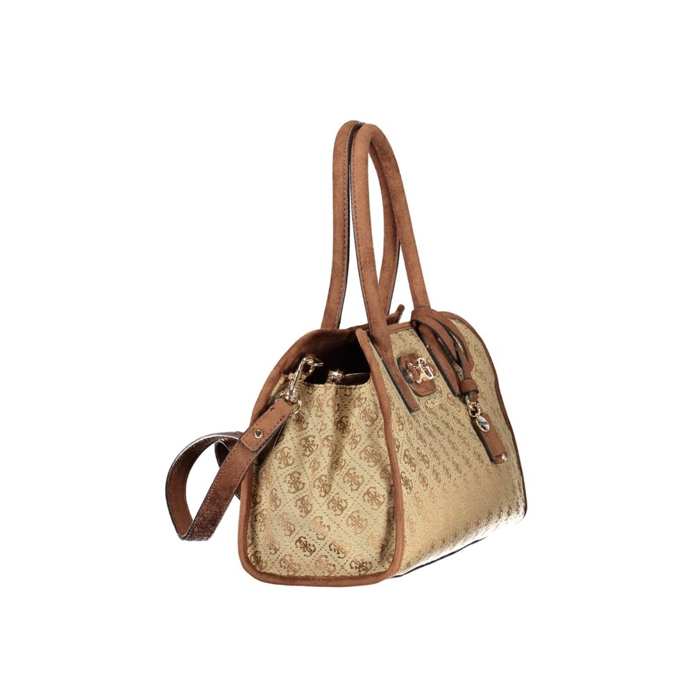 Guess Jeans Beige Fabric Women's Bag