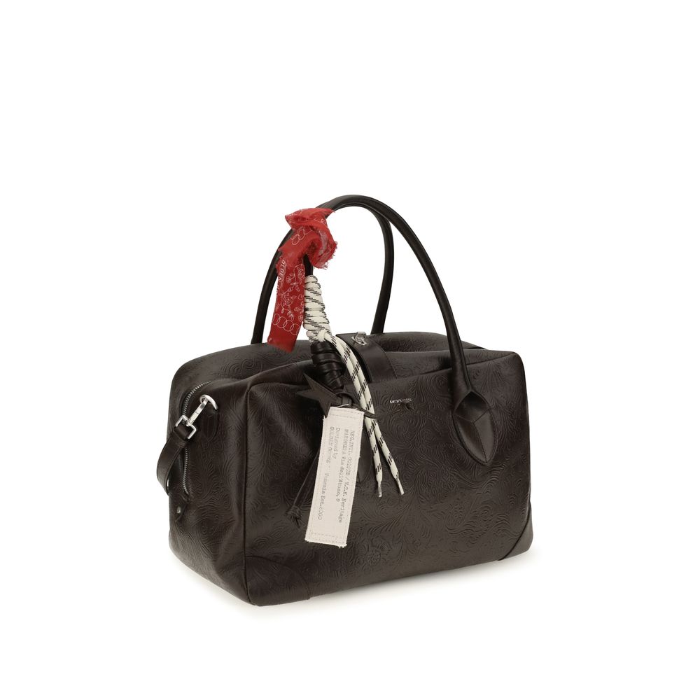 Golden Goose Brown Calf Leather Bos Taurus Handbag