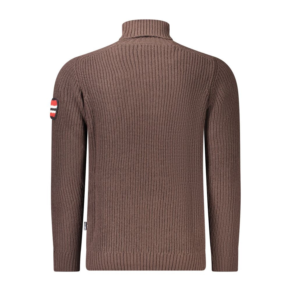 Norway 1963 Brown Acrylic Men's Sweater