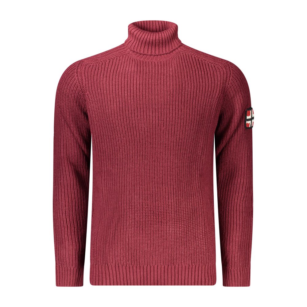 Norway 1963 Rosso Acrylic Men's Sweater
