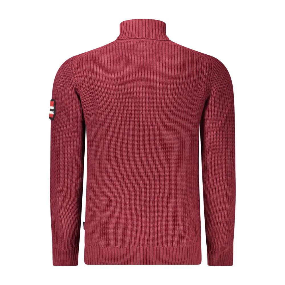Norway 1963 Rosso Acrylic Men's Sweater