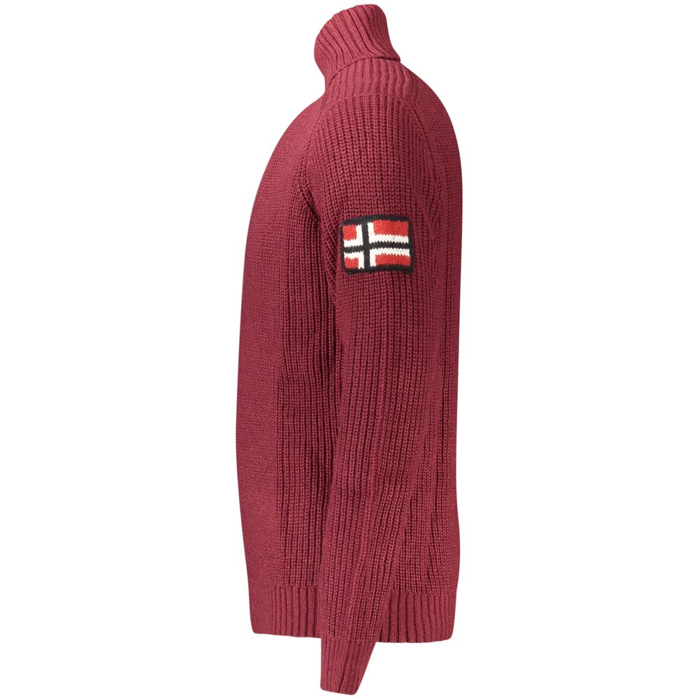 Norway 1963 Rosso Acrylic Men's Sweater