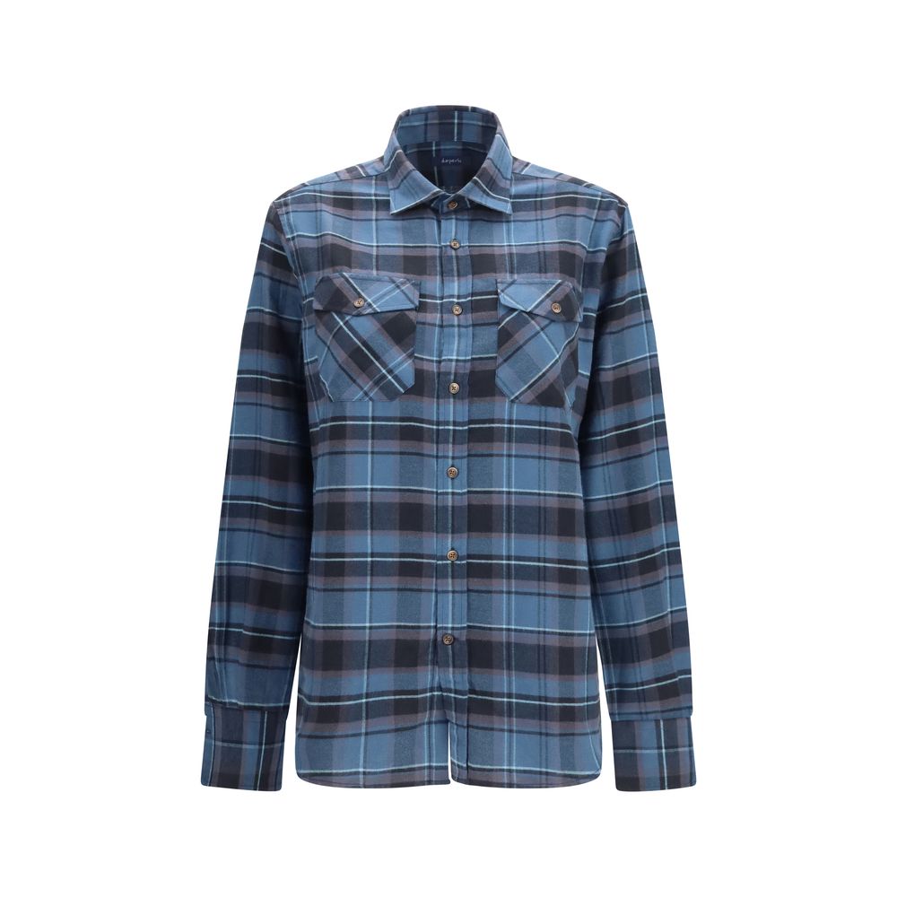 Deperlu Blue Cotton Shirt
