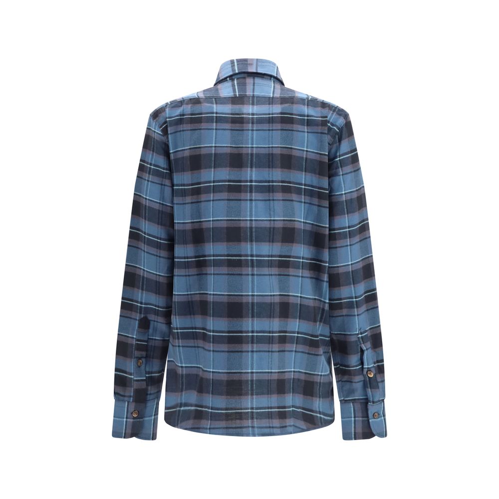Deperlu Blue Cotton Shirt