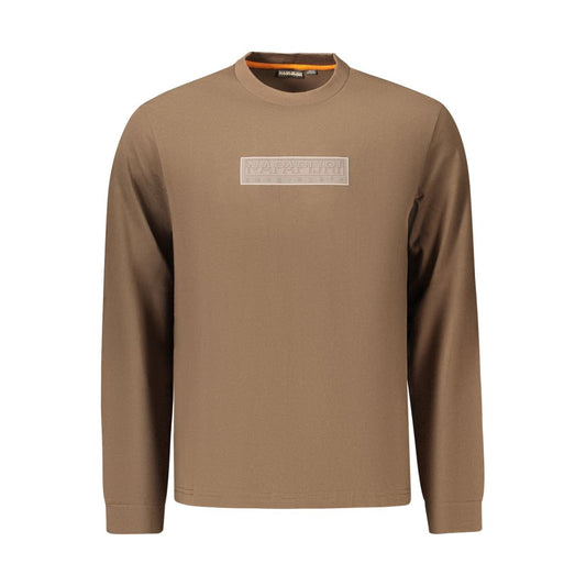 Napapijri Brown Cotton Men's T-Shirt
