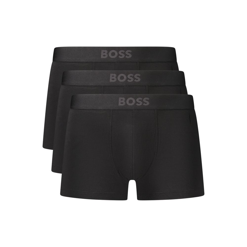 Hugo Boss Black Cotton Mens Boxer