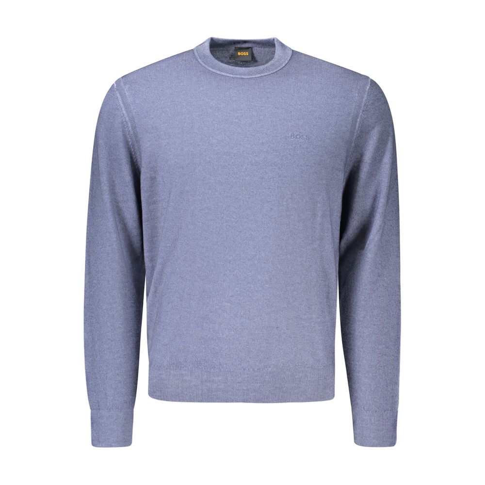Hugo Boss Blue Wool Men's Sweater
