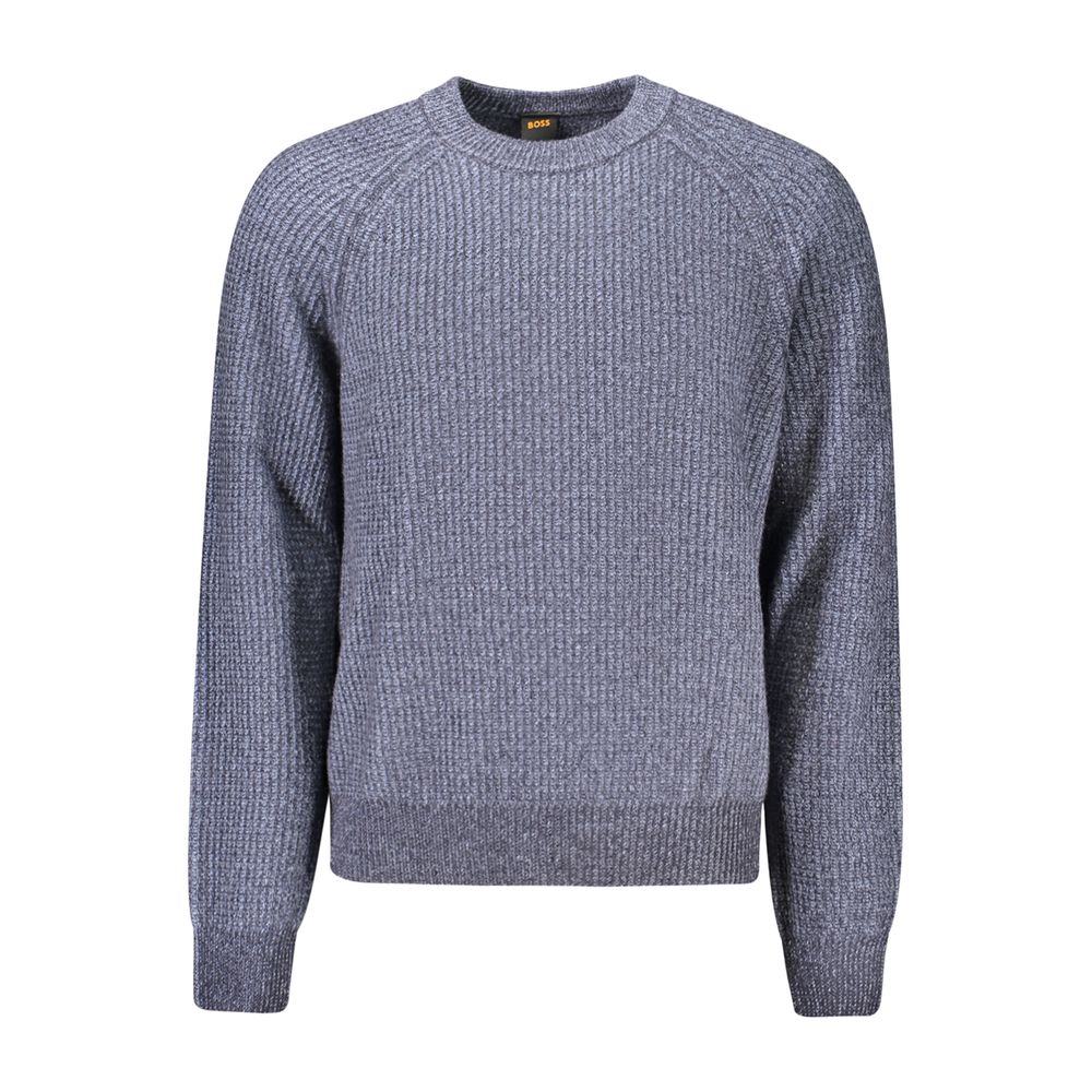 Hugo Boss Blue Wool Men's Sweater