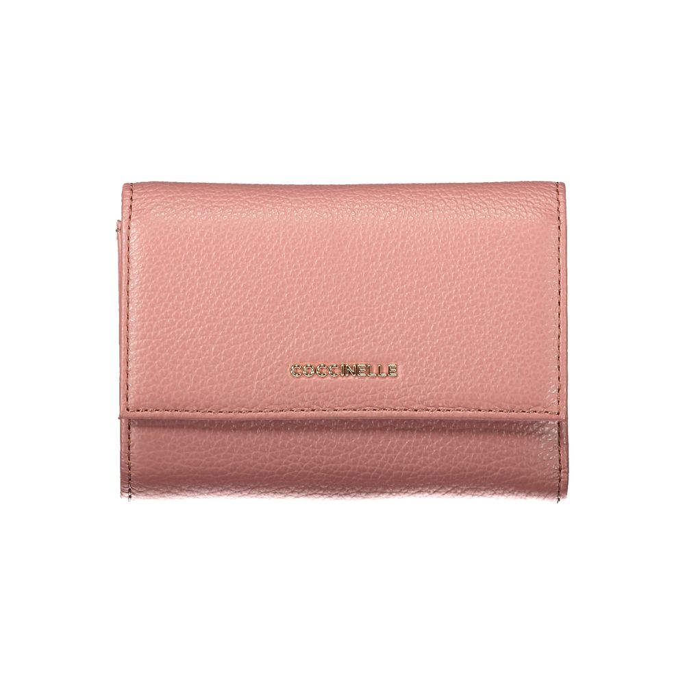 Coccinelle Pink Leather Woman Wallet