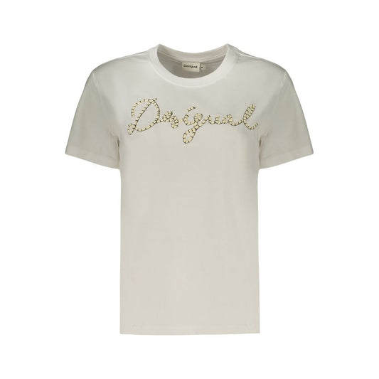 Desigual White Cotton Women's T-Shirt