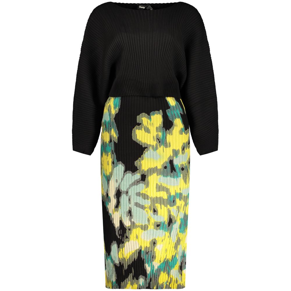 Desigual Black Viscose Women's Dress