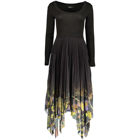 Desigual Black Viscose Women's Dress