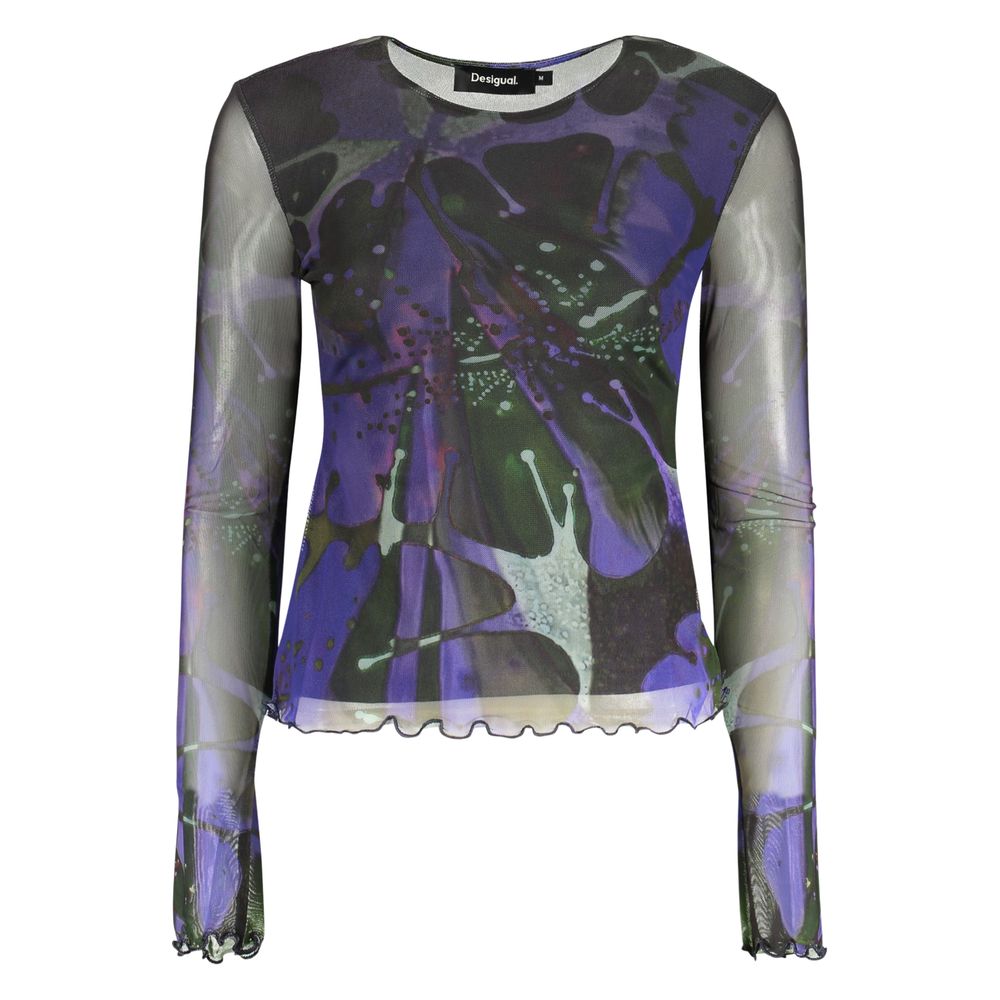 Desigual Blue Polyester Female T-Shirt