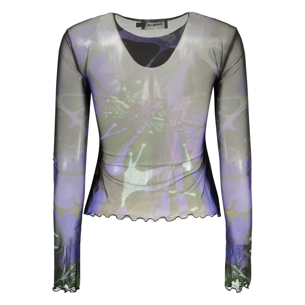Desigual Blue Polyester Female T-Shirt