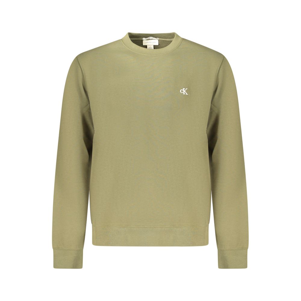 Calvin Klein Green Cotton Men's Sweatshirt