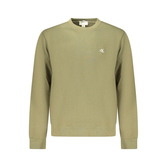 Calvin Klein Green Cotton Men's Sweatshirt