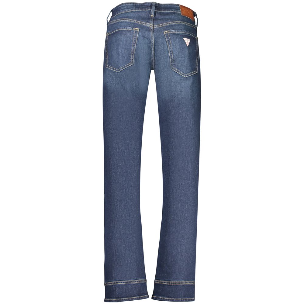 Guess Jeans Blue Cotton Straight-Leg Jeans