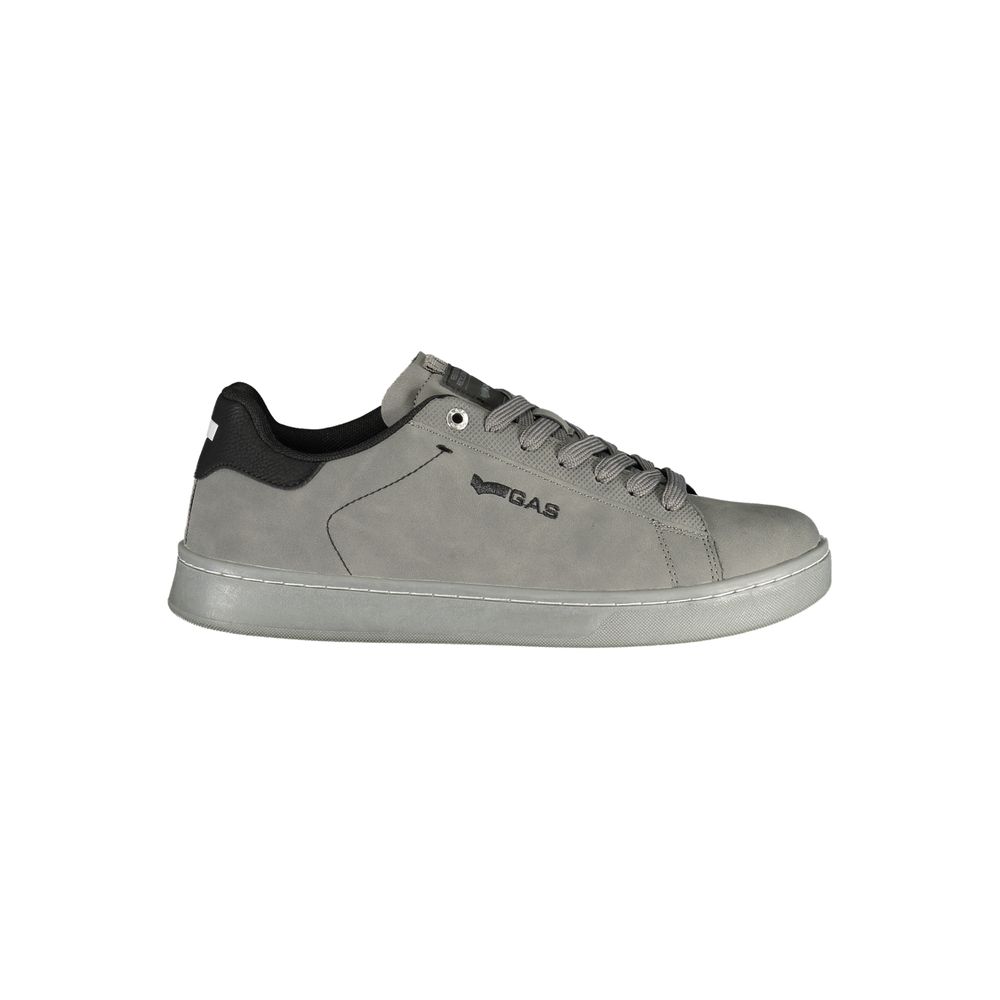 Gas Gray Polyester Athletic Sneakers