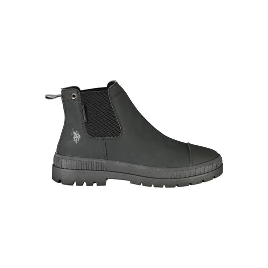 U.S. POLO ASSN. Black Polyurethane Men's Boot