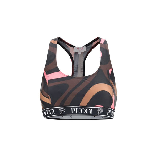Emilio Pucci Multicolor Polyamide Sport Bra