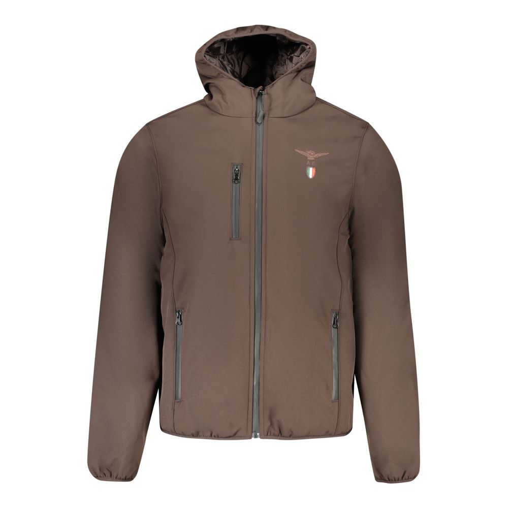 Accademia Militare Brown Polyester Men's Jacket