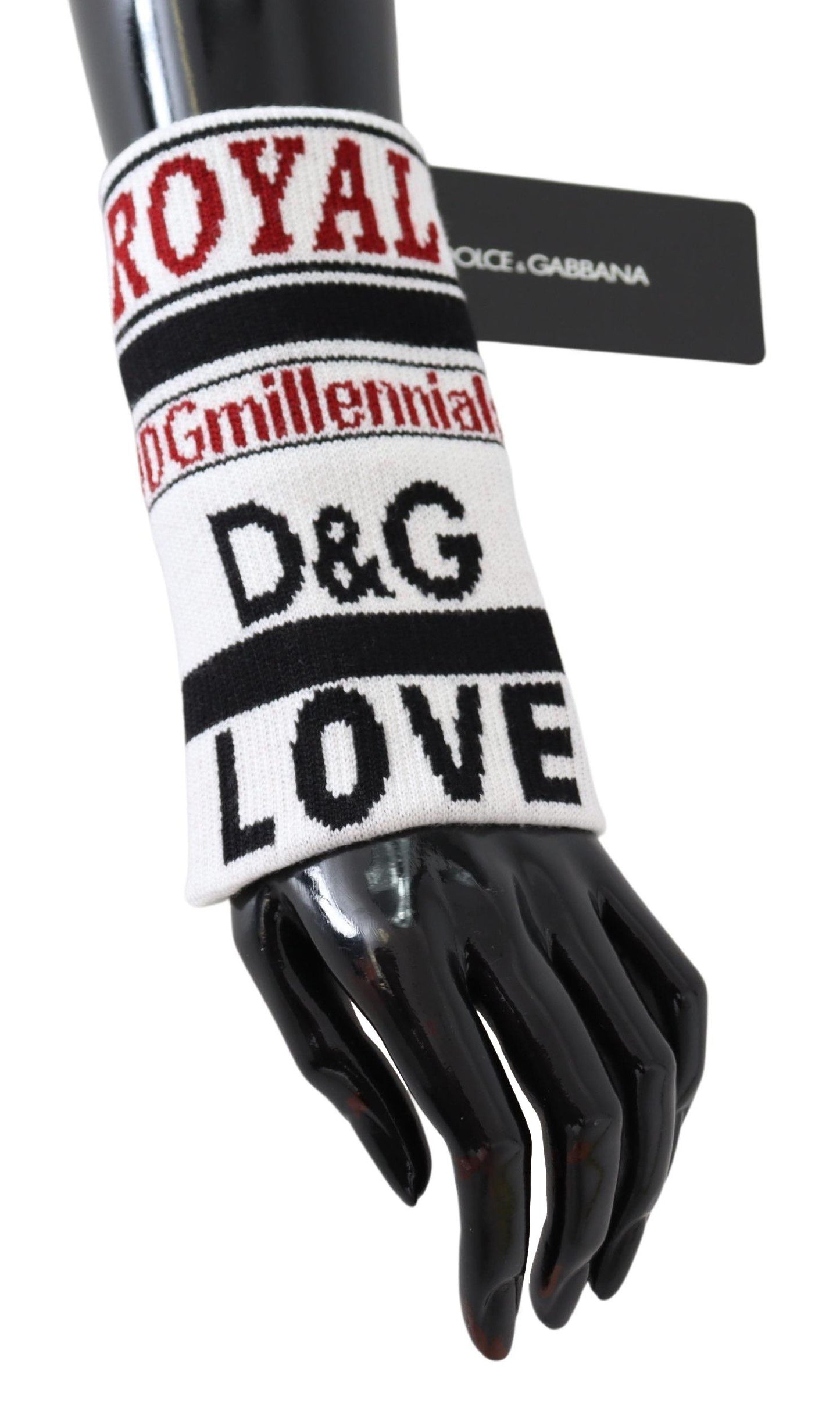 Dolce & Gabbana سوار معصم متعدد الألوان من الصوف المحبوك بنمط D&G Love