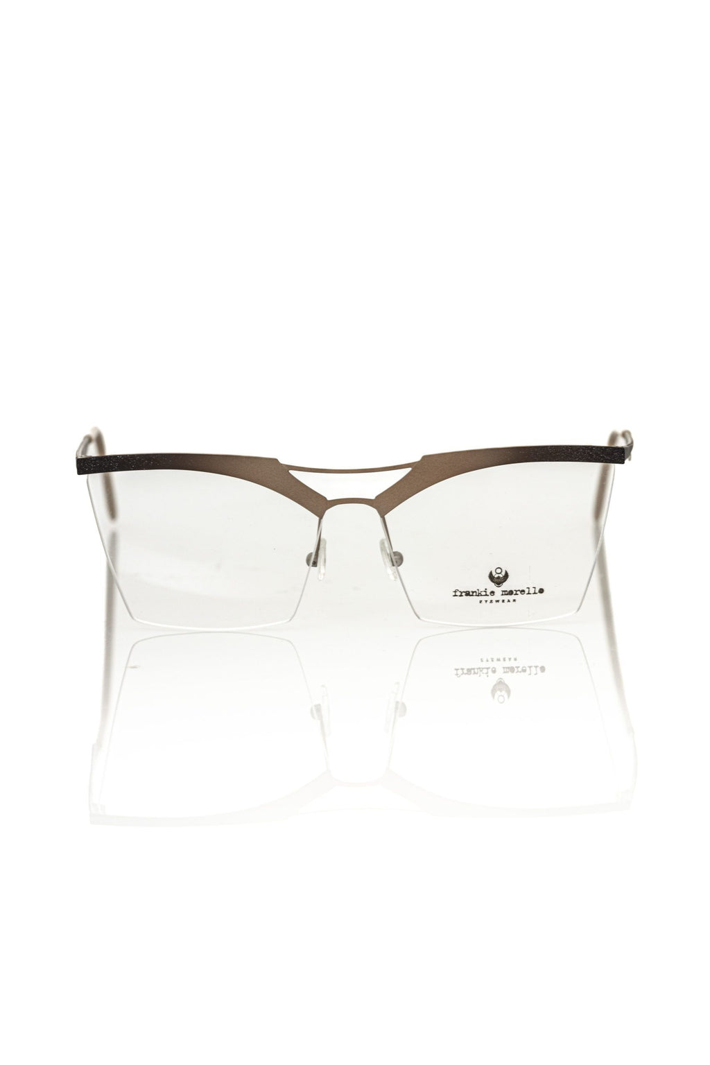 Frankie Morello Gold Metallic Women's Frame Eyeglasses